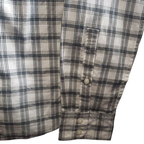 UNTUCKit Women’s Plaid Cotton Shirt Size 4 Black Gray Button-Up NWT Classic Fit - Picture 7 of 7